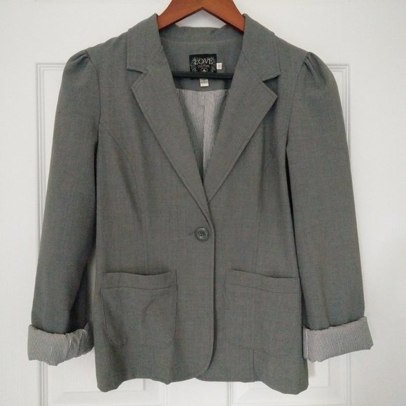 Womens Gray Blazer - Picture 1 of 5